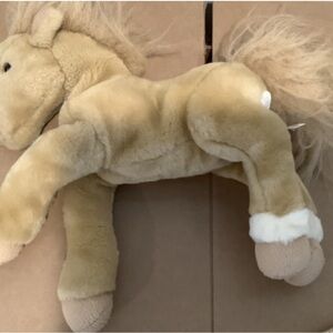 Plush Tan Horse Toy